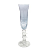 Beatriz Ball Serveware Beatriz Ball GLASS French Swirl Champagne Flute Set of 4 (Blue)