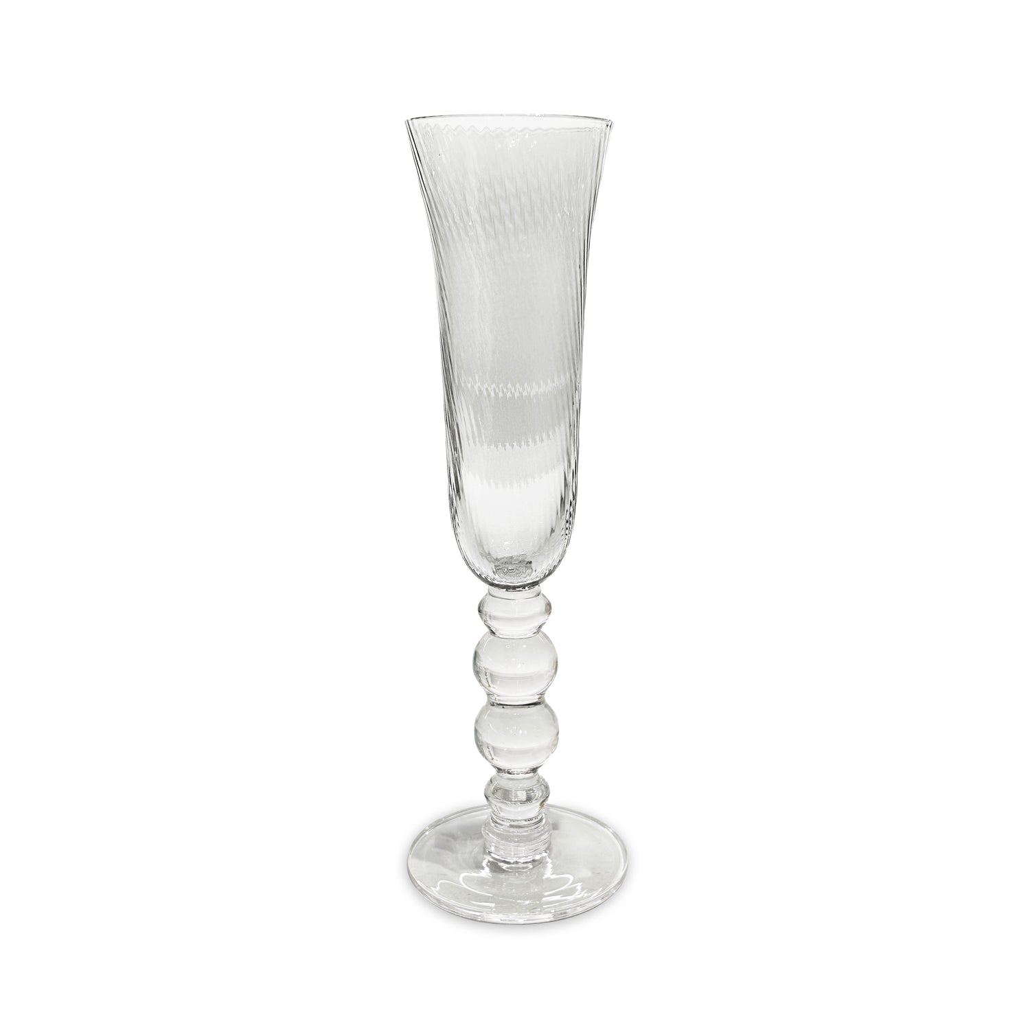 Beatriz Ball Serveware Beatriz Ball GLASS French Swirl Champagne Flute Set of 4 (Clear)