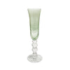 Beatriz Ball Serveware Beatriz Ball GLASS French Swirl Champagne Flute Set of 4 (Green)