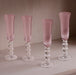 Beatriz Ball Serveware Beatriz Ball GLASS French Swirl Champagne Flute Set of 4 (Pink)