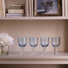 Beatriz Ball Serveware Beatriz Ball GLASS French Swirl Wine Set of 4 (Blue)