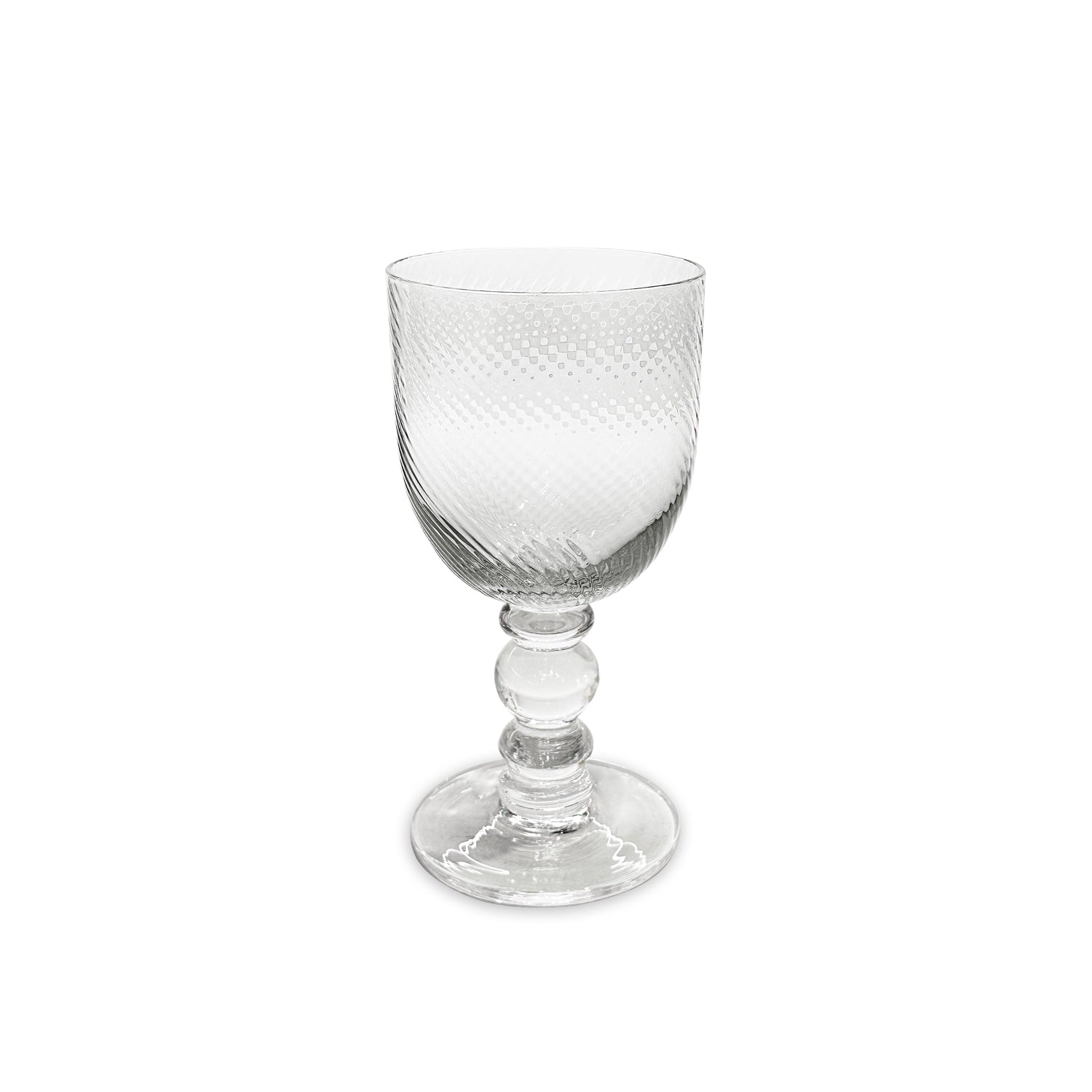 Beatriz Ball Serveware Beatriz Ball GLASS French Swirl Wine Set of 4 (Clear)