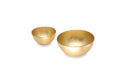 Beatriz Ball Serveware Beatriz Ball GLASS New Orleans Round Foil Leafing Bowl Set of 2 (Gold)