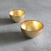 Beatriz Ball Serveware Beatriz Ball GLASS New Orleans Round Foil Leafing Bowl Set of 2 (Gold)