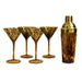 Beatriz Ball Giftware Beatriz Ball GLASS Tortoise Martini and Shaker Set of 4