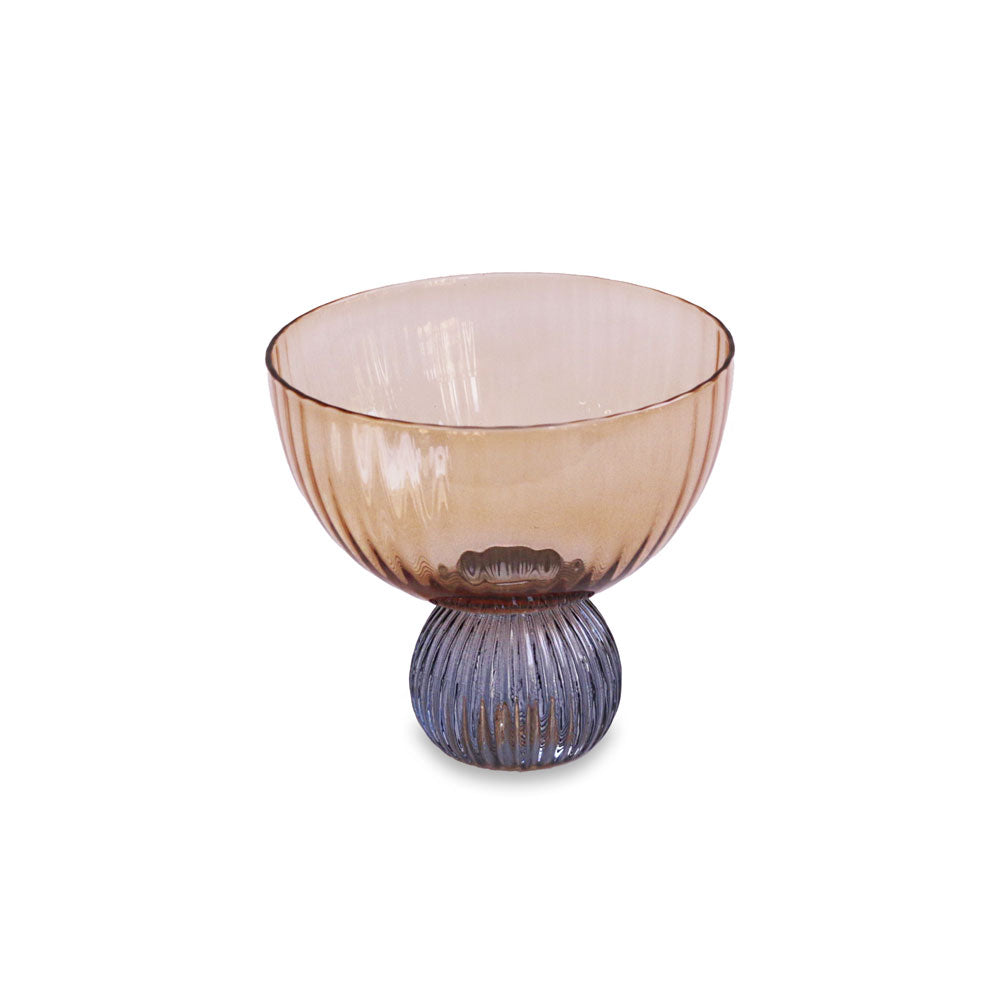 Beatriz Ball Serveware Beatriz Ball GLASS Venice Coupe Set of 4 (Amber and Blue )