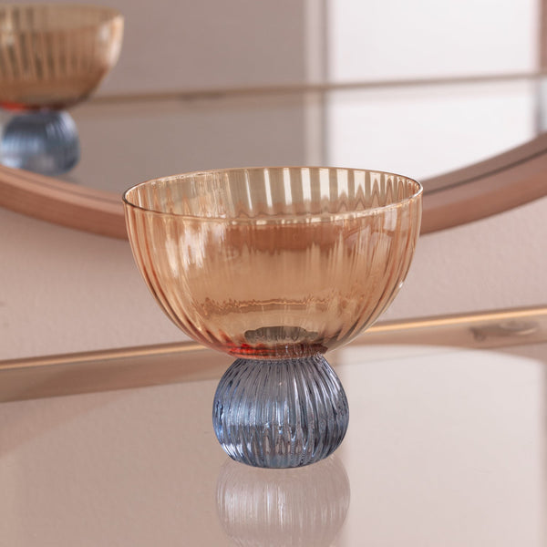 Beatriz Ball Serveware Beatriz Ball GLASS Venice Coupe Set of 4 (Amber and Blue )