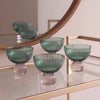 Beatriz Ball Servware Beatriz Ball GLASS Venice Coupe Set of 4 (Green and Lavender)