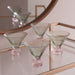 Beatriz Ball Servware Beatriz Ball GLASS Venice Martini Set of 4 (Green and Pink)