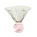 Beatriz Ball Servware Beatriz Ball GLASS Venice Martini Set of 4 (Green and Pink)