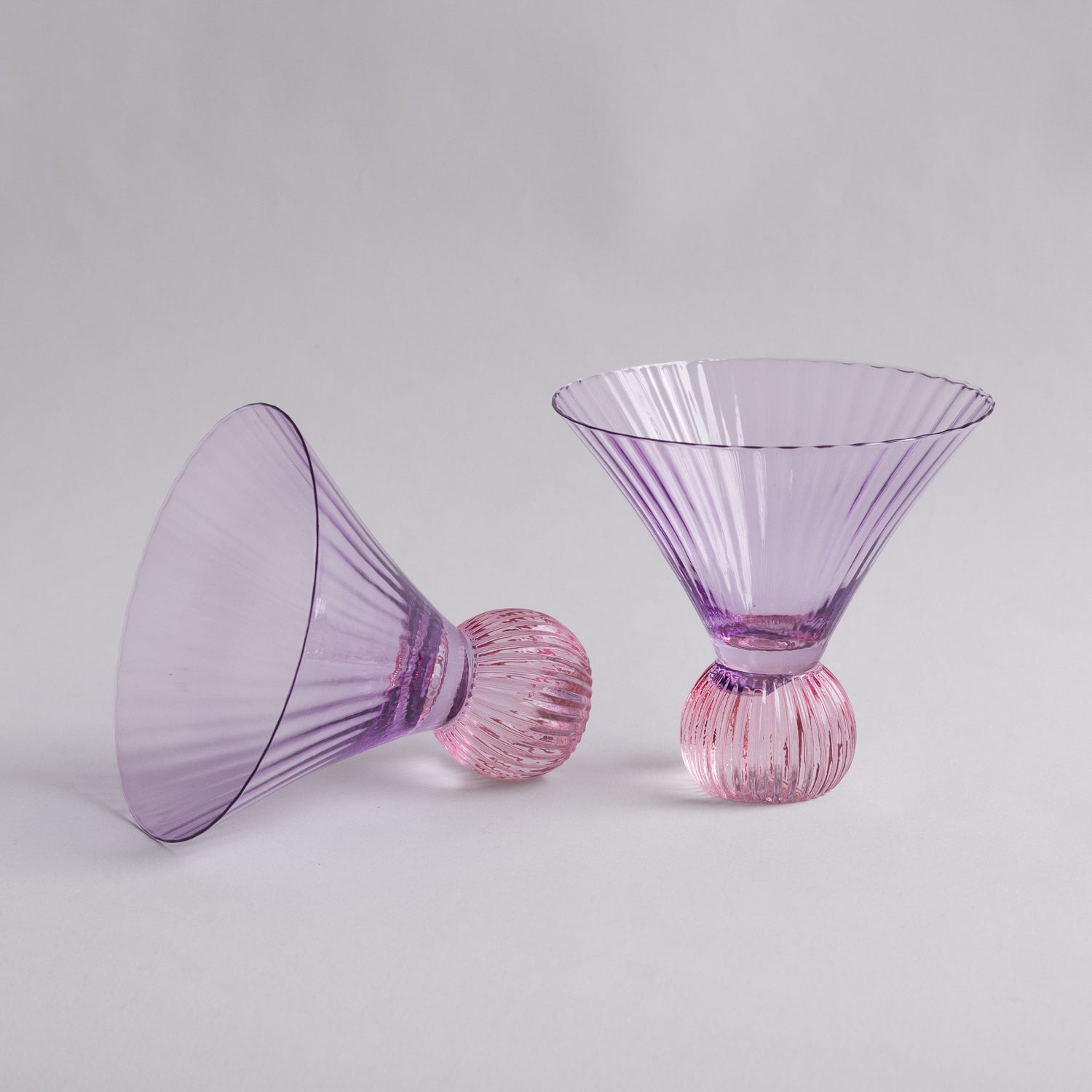 Beatriz Ball Serveware Beatriz Ball GLASS Venice Martini Set of 4 (Violet and Pink)