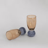 Beatriz Ball Serveware Beatriz Ball GLASS Venice Shot Glass Set of 4 (Amber and Blue )