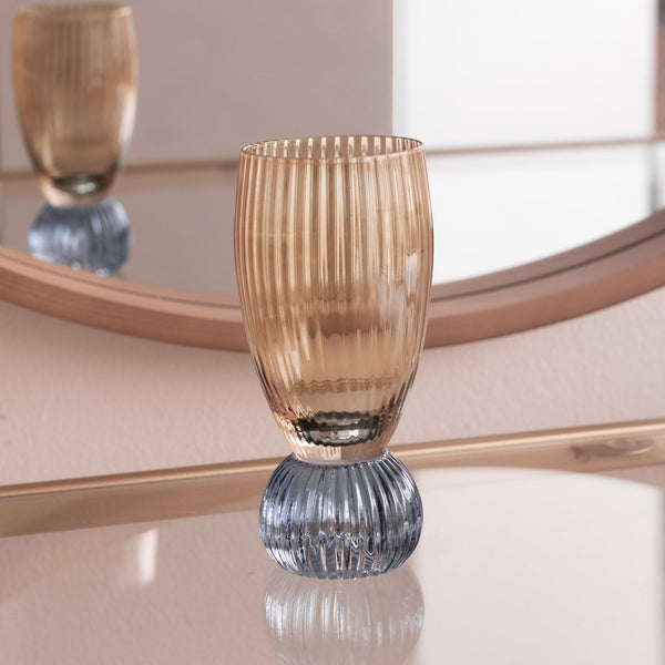 Beatriz Ball Serveware Beatriz Ball GLASS Venice Shot Glass Set of 4 (Amber and Blue )