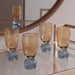 Beatriz Ball Serveware Beatriz Ball GLASS Venice Shot Glass Set of 4 (Amber and Blue )