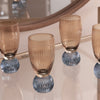 Beatriz Ball Serveware Beatriz Ball GLASS Venice Shot Glass Set of 4 (Amber and Blue )