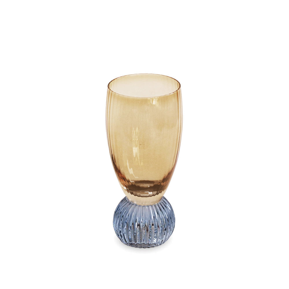 Beatriz Ball Serveware Beatriz Ball GLASS Venice Shot Glass Set of 4 (Amber and Blue )
