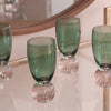 Beatriz Ball Serveware Beatriz Ball GLASS Venice Shot Glass Set of 4 (Green and Lavender)