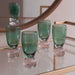 Beatriz Ball Serveware Beatriz Ball GLASS Venice Shot Glass Set of 4 (Green and Lavender)