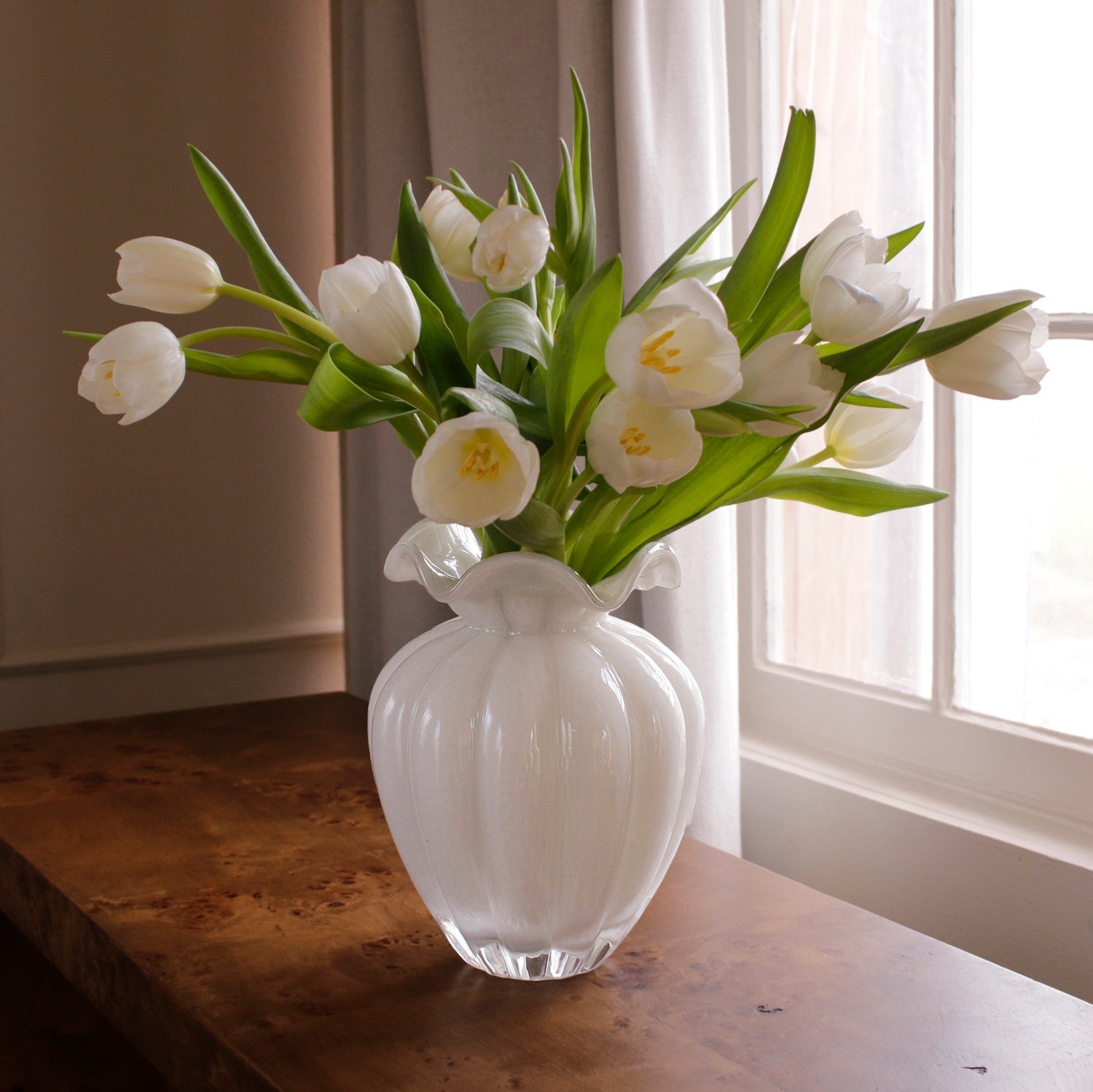 Beatriz Ball Home Decor Beatriz Ball GLASS Vento Large Vase Cream