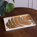 Beatriz Ball Serveware Beatriz Ball INDOCHINE Large Lacquered PhilodendronTray White and Gold