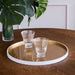 Beatriz Ball Serveware Beatriz Ball INDOCHINE Round Lacquered Tray White and Gold