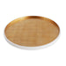 Beatriz Ball Serveware Beatriz Ball INDOCHINE Round Lacquered Tray White and Gold