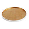 Beatriz Ball Serveware Beatriz Ball INDOCHINE Round Lacquered Tray White and Gold