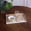 Beatriz Ball Serveware Beatriz Ball INDOCHINE Small Lacquered Palm Tray White and Gold