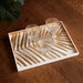 Beatriz Ball Serveware Beatriz Ball INDOCHINE Small Lacquered Palm Tray White and Gold