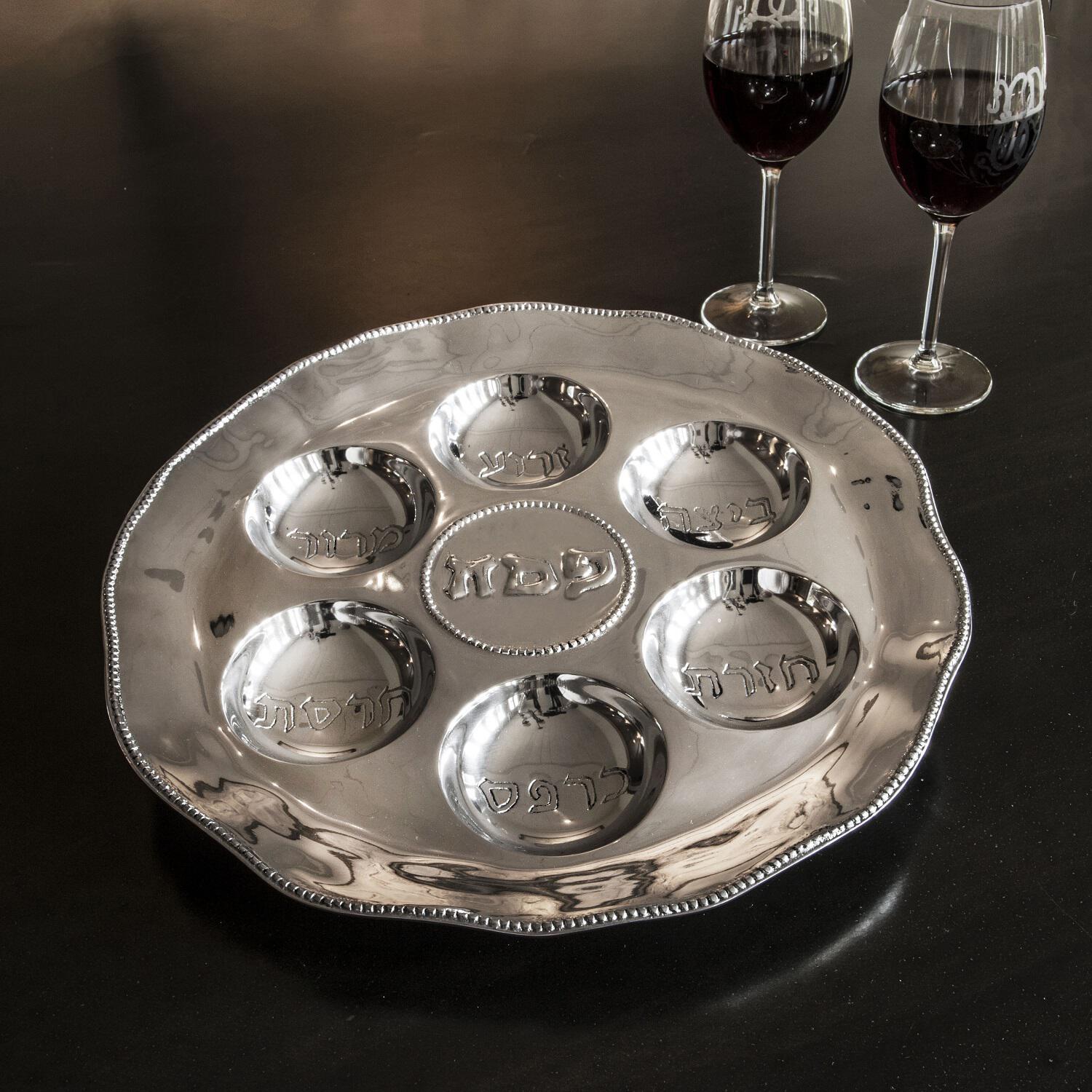 Beatriz Ball Serveware Beatriz Ball JUDAICA Seder Plate with Pearls