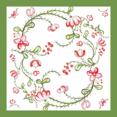 Beatriz Ball Giftware Beatriz Ball LINEN Norelle Napkins 20 x 20 Set of 4 (Green and Red Floral)