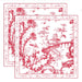 Beatriz Ball Giftware Beatriz Ball LINENS Chinoiserie Napkins 20 x 20 Set of 4 (Red and White)