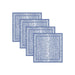 Beatriz Ball Giftware Beatriz Ball LINENS Leopard Napkins 20 x 20 Set of 4 (Blue and White) - PRE-ORDER