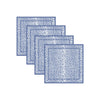 Beatriz Ball Giftware Beatriz Ball LINENS Leopard Napkins 20 x 20 Set of 4 (Blue and White) - PRE-ORDER