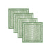 Beatriz Ball Giftware Beatriz Ball LINENS Leopard Napkins 20 x 20 Set of 4 (Green and White)
