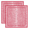 Beatriz Ball Giftware Beatriz Ball LINENS Leopard  Napkins 20 x 20 Set of 4 (Red and White)