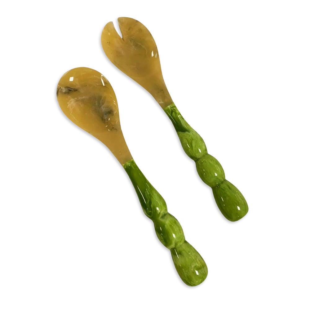 Beatriz Ball Serveware Beatriz Ball Oprah's Favorite Things RESIN Rio Bubble  Salad Servers  (Green)