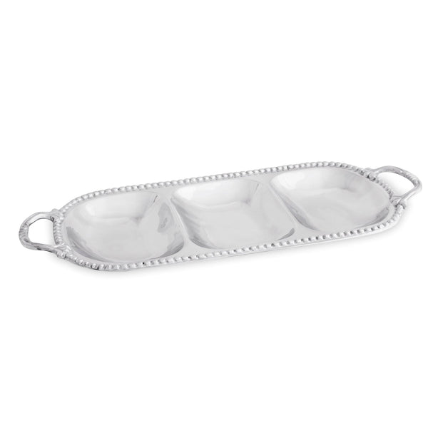 Beatriz Ball Serveware Beatriz Ball PEARL David Large Triple Condiment Tray