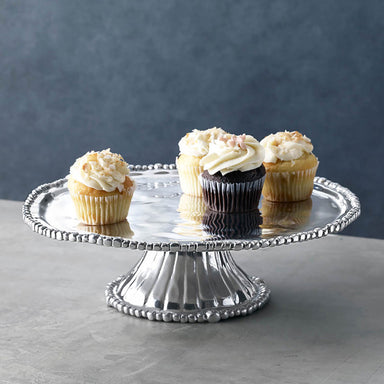 Beatriz Ball Serveware Beatriz Ball Pedestal Organic Pearl Nova Plate (Rnd)