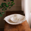 Beatriz Ball Serveware Beatriz Ball RESIN Alabaster Bowl with Dip White Swirl