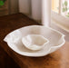 Beatriz Ball Serveware Beatriz Ball RESIN Alabaster Bowl with Dip White Swirl