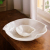 Beatriz Ball Serveware Beatriz Ball RESIN Alabaster Bowl with Dip White Swirl