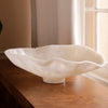 Beatriz Ball Serveware Beatriz Ball RESIN Alabaster Large Oval Bowl White Swirl