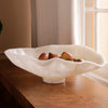 Beatriz Ball Serveware Beatriz Ball RESIN Alabaster Large Oval Bowl White Swirl