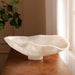 Beatriz Ball Serveware Beatriz Ball RESIN Alabaster Large Oval Bowl White Swirl