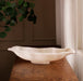 Beatriz Ball Serveware Beatriz Ball RESIN Alabaster Medium Oval Bowl White Swirl