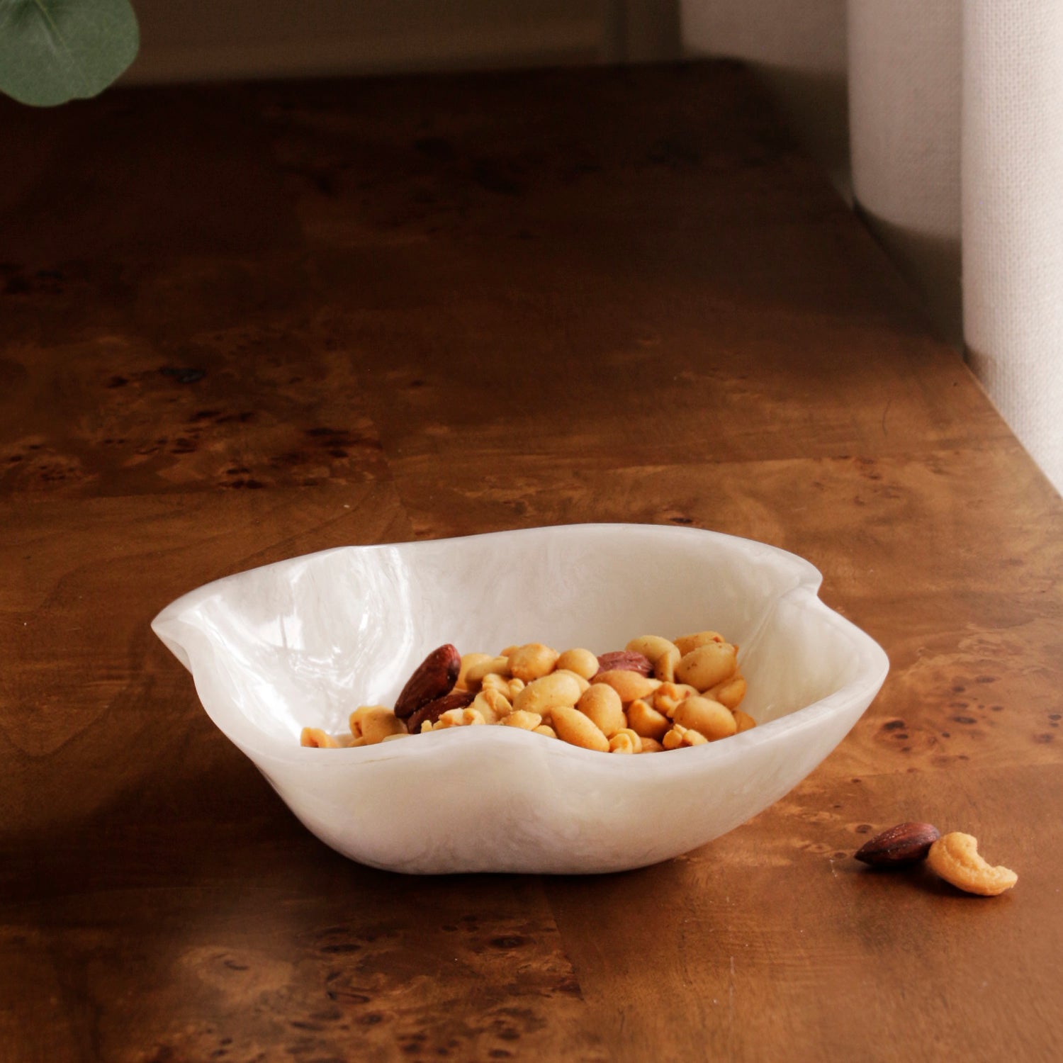 Beatriz Ball Serveware Beatriz Ball RESIN Alabaster Mini Bowl White Swirl