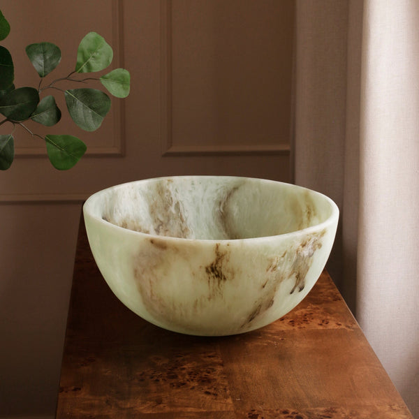 Beatriz Ball Serveware Beatriz Ball RESIN Giada Large Bowl Jade Swirl