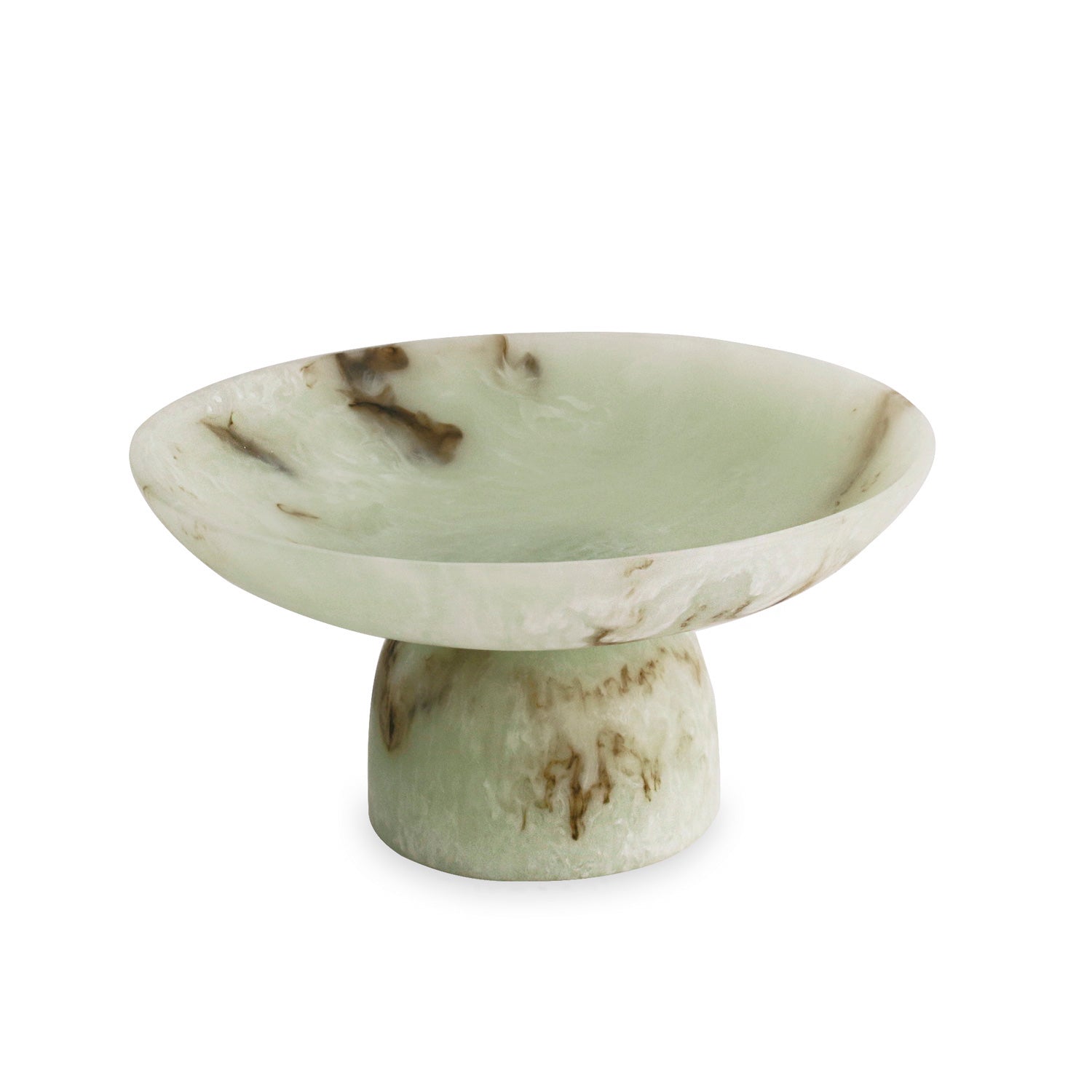 Beatriz Ball Serveware Beatriz Ball RESIN Giada Medium Pedestal Jade Swirl