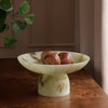 Beatriz Ball Serveware Beatriz Ball RESIN Giada Medium Pedestal Jade Swirl